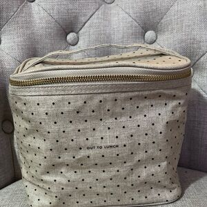 Kate Spade Beige Polka Dot Lunch Bag